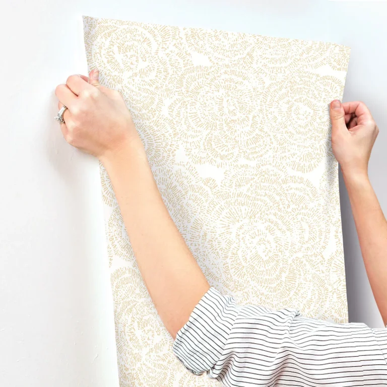 Ambroise Abstract Floral Wallpaper - Ochre — Ảnh 7