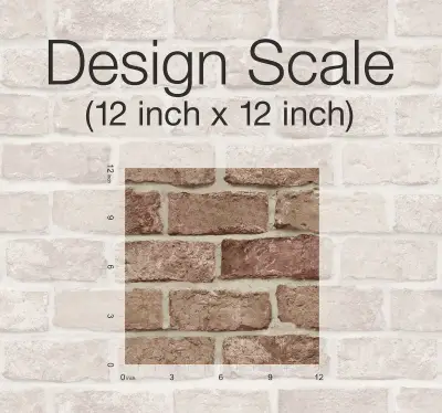 Stretcher Brick Peel and Stick Wallpaper - Red