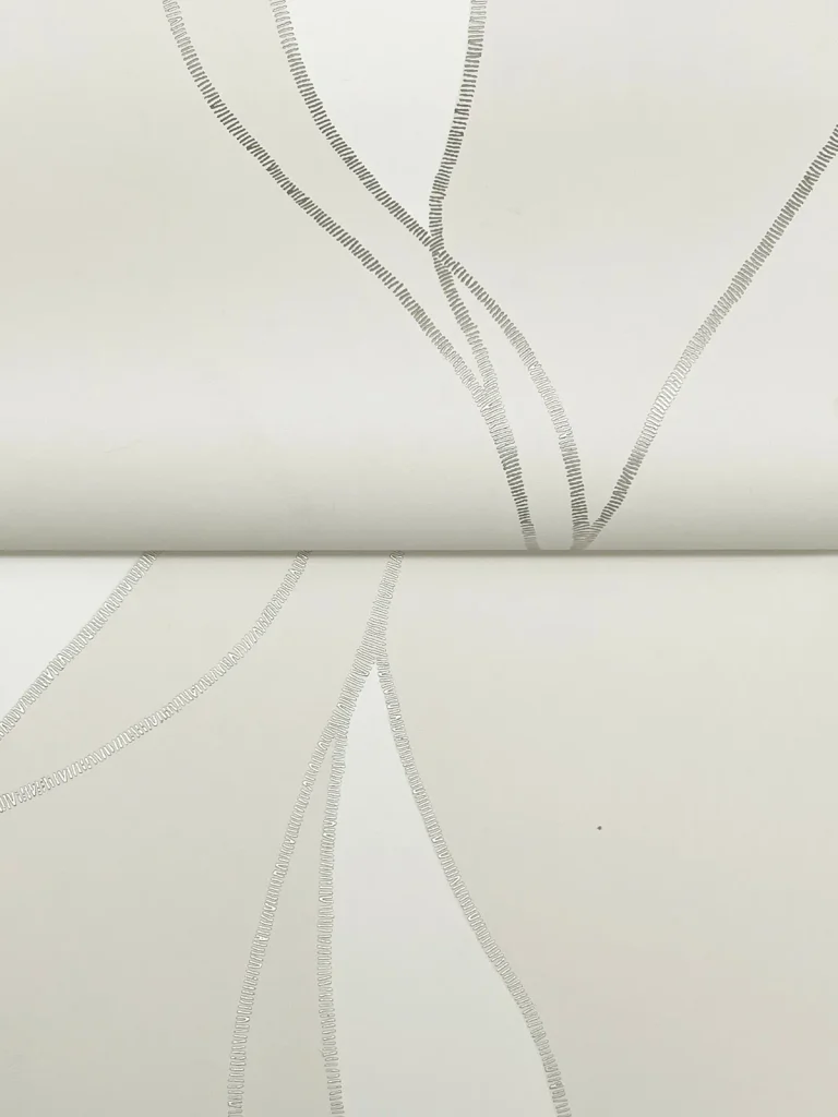 Ronald Redding Society Hill Abstract Leaf Wallpaper - Dove — Ảnh 5