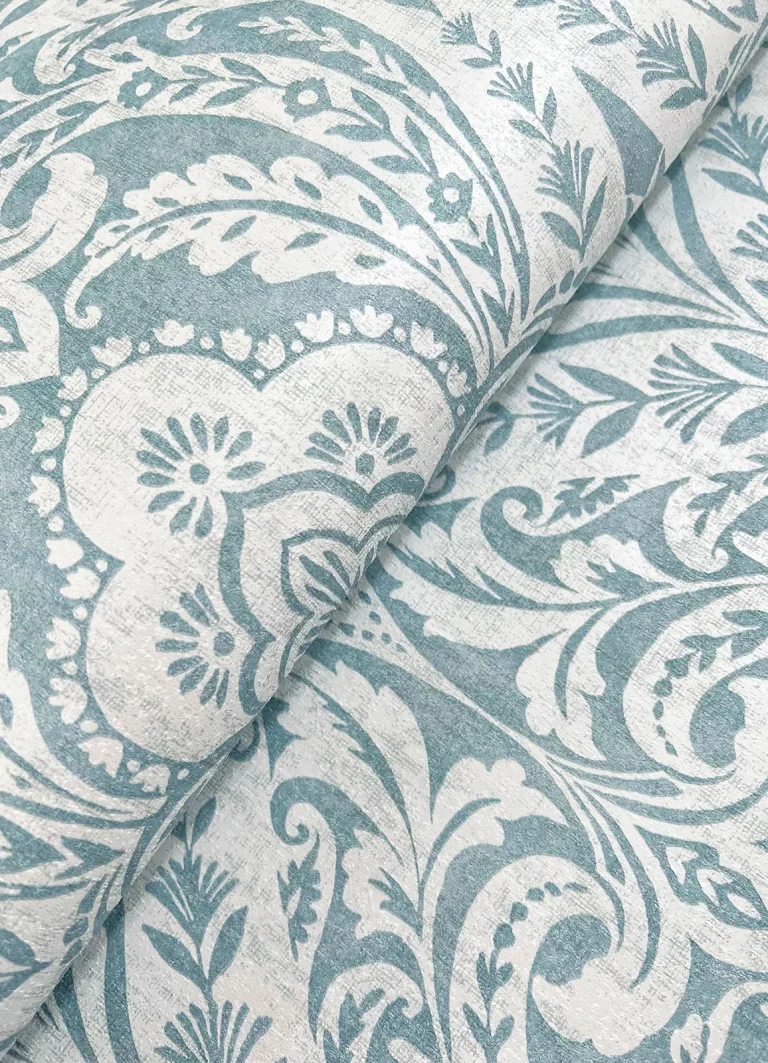 Berkshire Damask Wallpaper - Denim — Ảnh 6