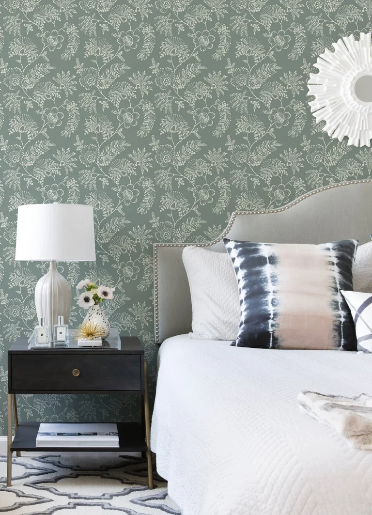 Maeve Jacobean Trail Wallpaper - Sea Green — Image 2