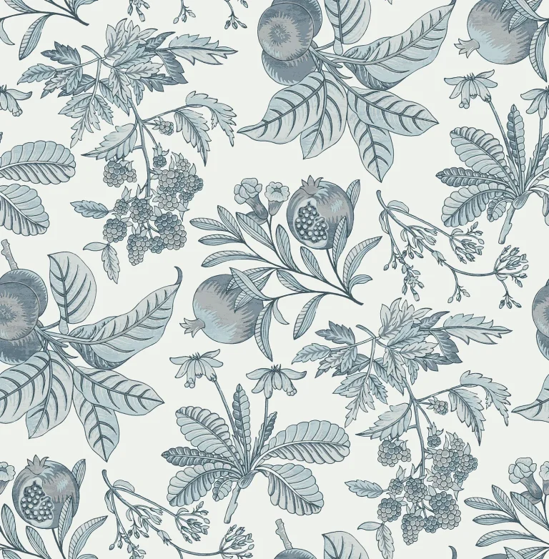 Cecilia Fruit Wallpaper - Light Blue — Ảnh 4