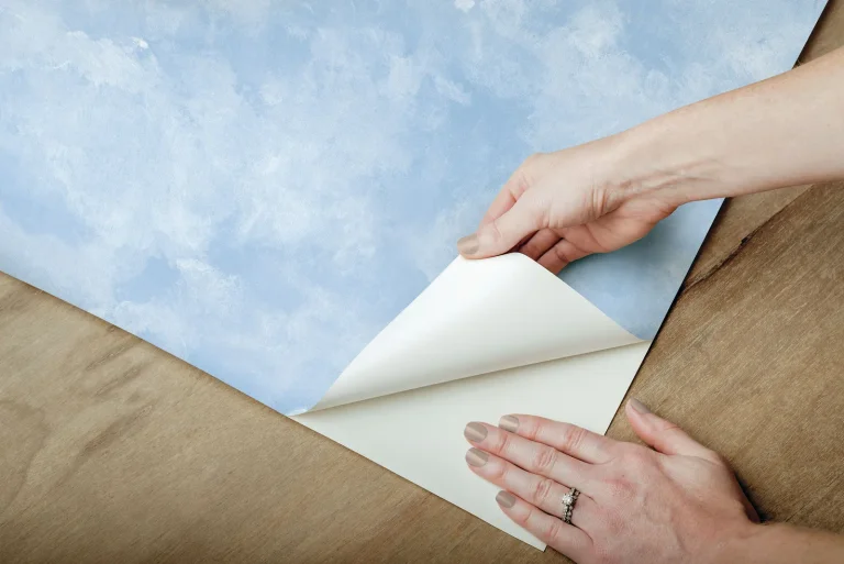 Atrium Clouds Peel and Stick Wallpaper - Blue — Ảnh 7