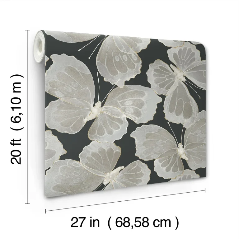 Monarch Peel and Stick Wallpaper - Black/Gold — Ảnh 7