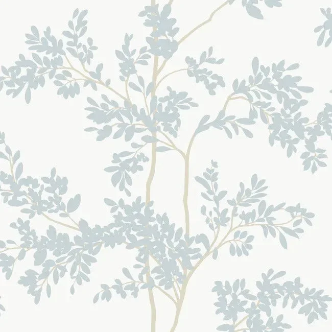 Lunaria Silhouette Wallpaper - White/Cloud Blue — Ảnh 5