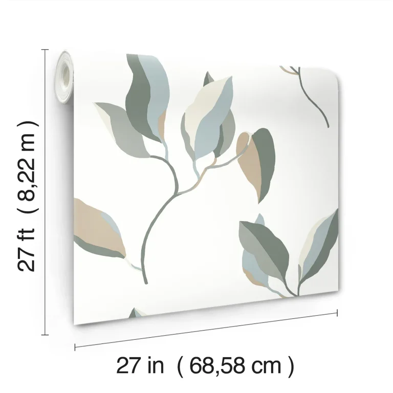Brushwork Branches Wallpaper - Mineral & Olive — Ảnh 4