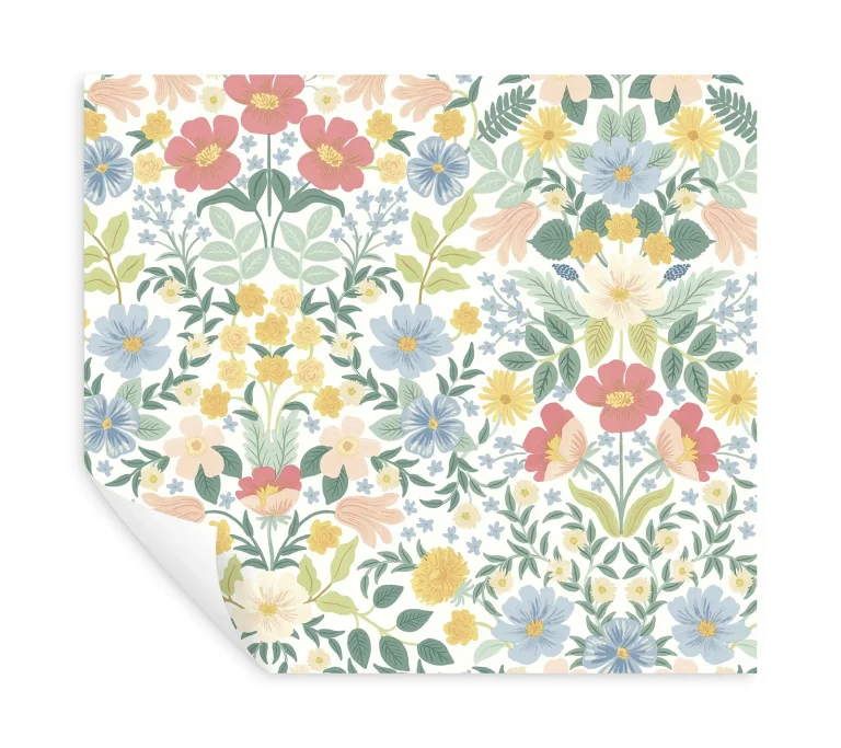 Rifle Paper Co. Bramble Garden Peel and Stick Wallpaper - Pastel Multi — Ảnh 4