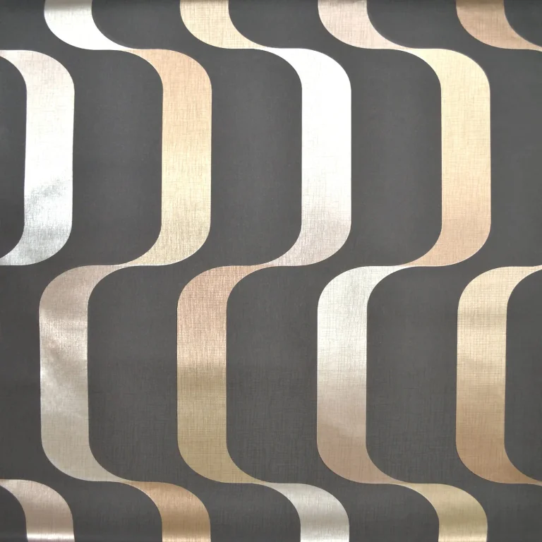 Ribbon Wallpaper - Black/Taupe — Ảnh 2