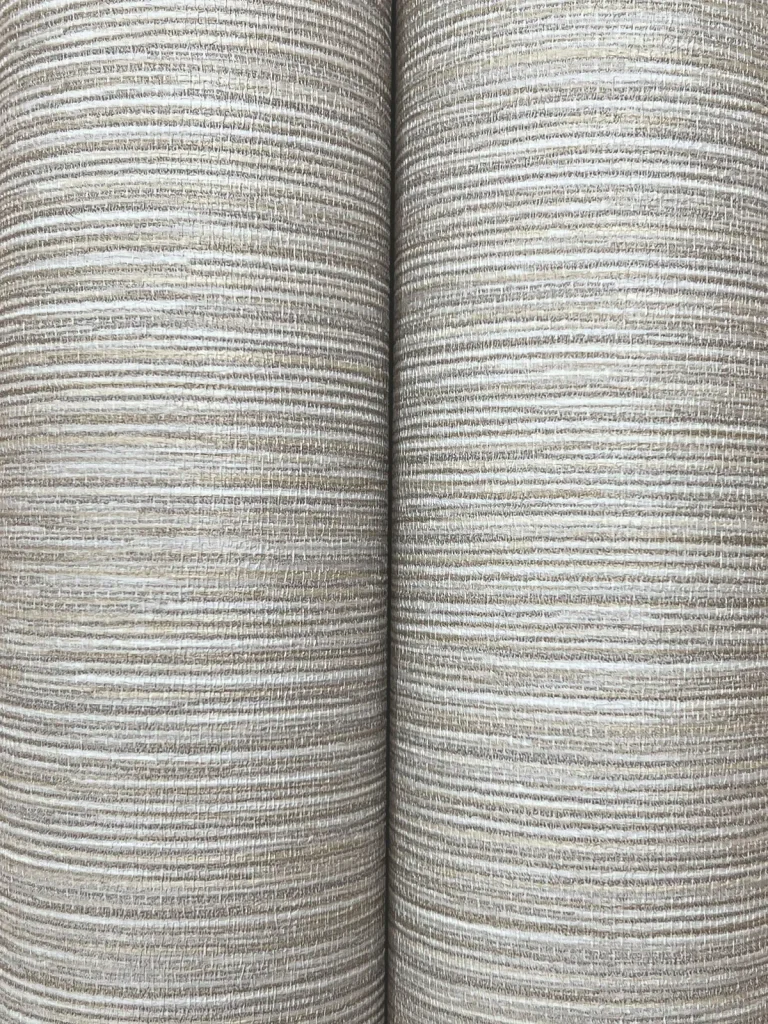 Oasis Faux Grasscloth Wallpaper - Grey — Ảnh 5