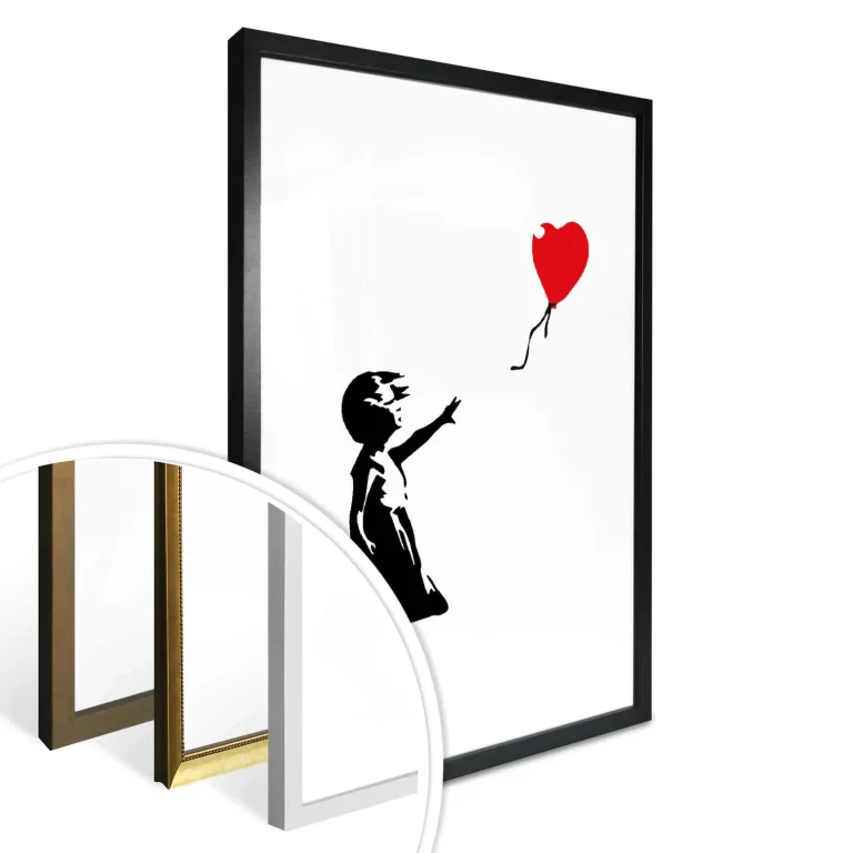 Banksy - "Girl With The Red Balloon" Poster - 100 x 80cm — Image 5