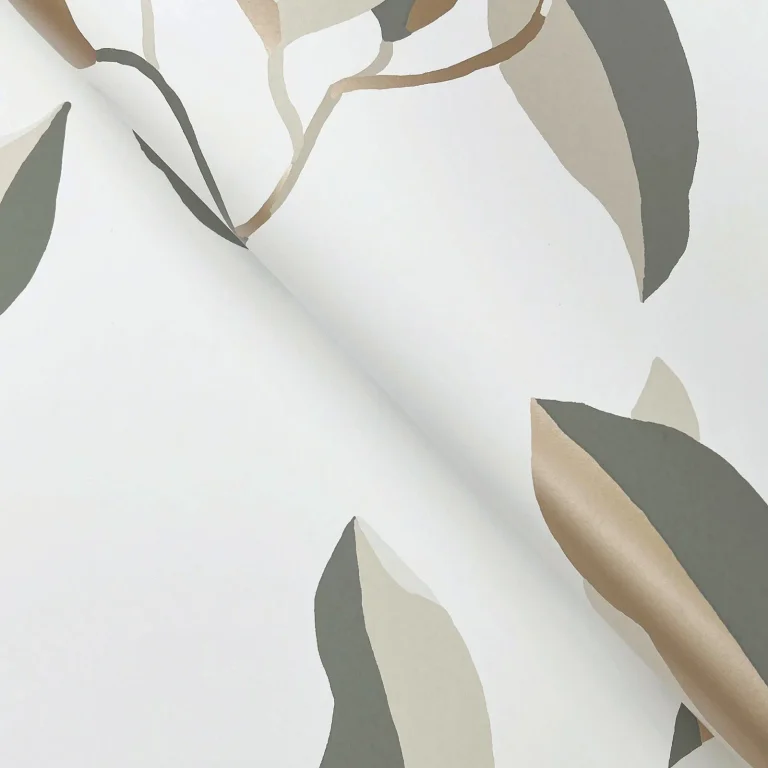 Brushwork Branches Wallpaper - Neutral & Gold