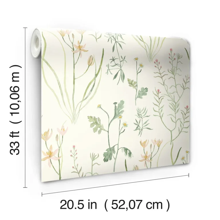 Alpine Botanical Wallpaper - Peach — Ảnh 3