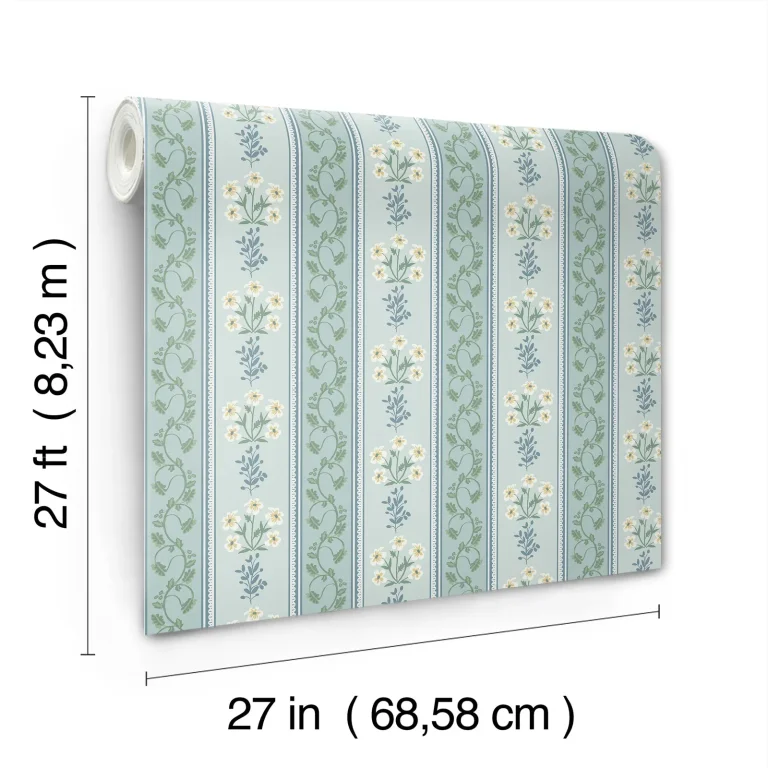 Rifle Paper Co. Portico Wallpaper - Blue — Ảnh 2