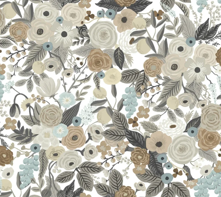 Rifle Paper Co. Garden Party Peel and Stick Wallpaper - Linen Multi — Ảnh 5