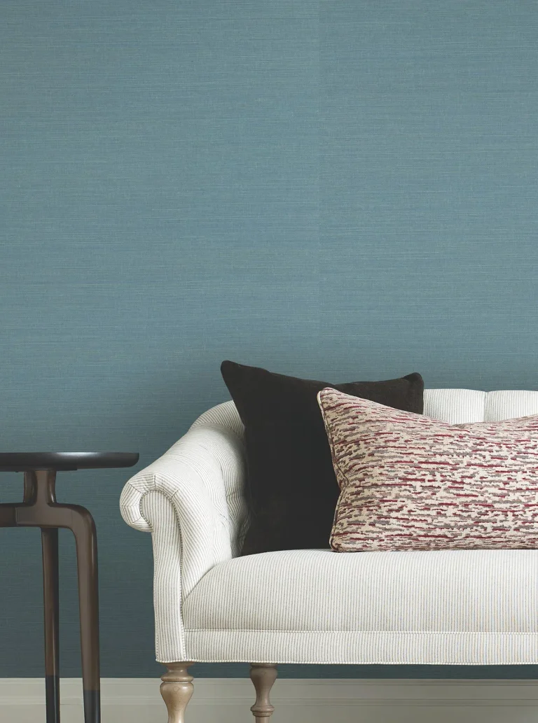 Ronald Redding Maguey Sisal Grasscloth Wallpaper - Sky — Ảnh 3