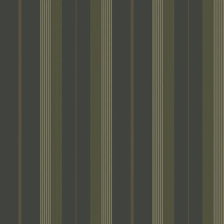 Herrgård Stripe Wallpaper - Black — Ảnh 4