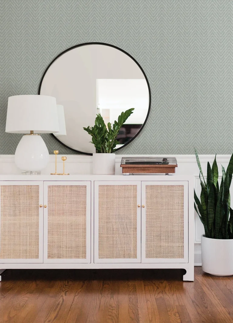 Glynn Chevron Wallpaper - Sky Blue — Ảnh 4
