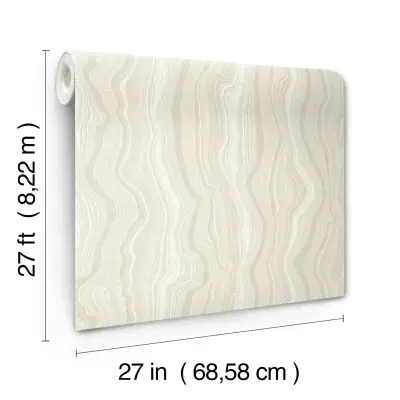 Candice Olson Mineral Shimmer Wallpaper - White & Pearl
