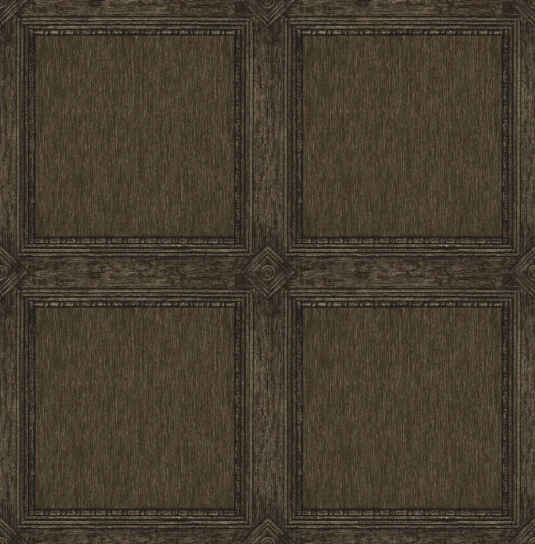 Chris Loves Julia Moorland Wood Panel Wallpaper - Dark Brown — Ảnh 5