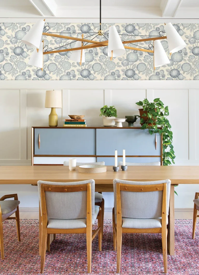 Chesapeake Zalipie Floral Trail Wallpaper - Blue — Ảnh 5