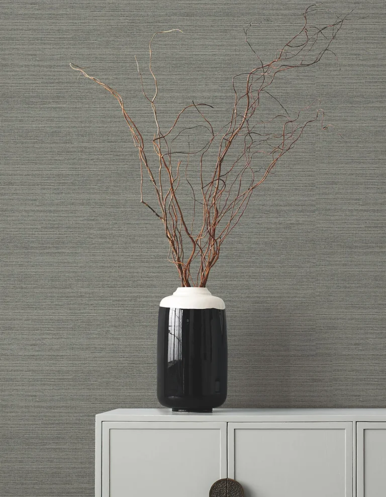 Ronald Redding Amyra Silk Wallpaper - Charcoal — Ảnh 4