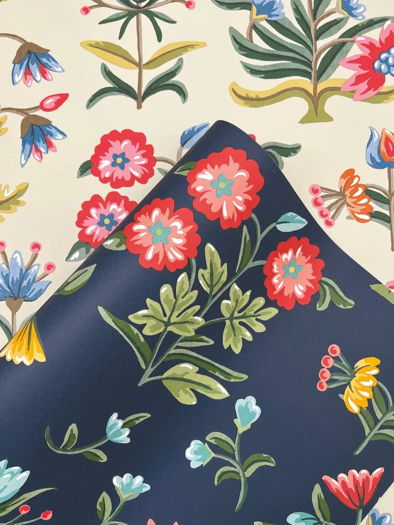 Erin & Ben Heirloom Floral Peel and Stick Wallpaper - Taupe/Multi — Ảnh 3