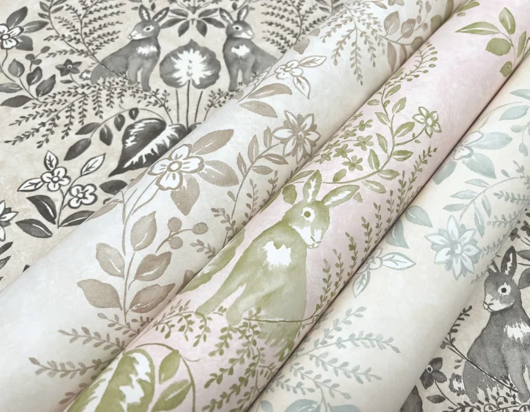 Erin & Ben Cottontail Toile Peel and Stick Wallpaper - Linen/Charcoal — Ảnh 6