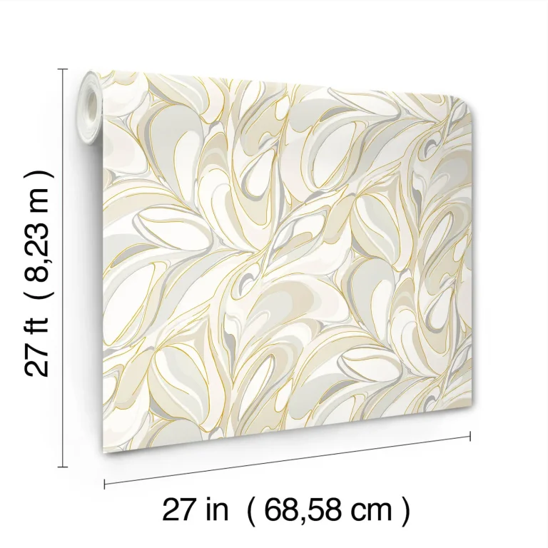 Achate Wallpaper - Beige & Grey — Image 6