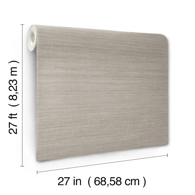 Silk Essence Faux Fabric Wallpaper - Neutral — Ảnh 7
