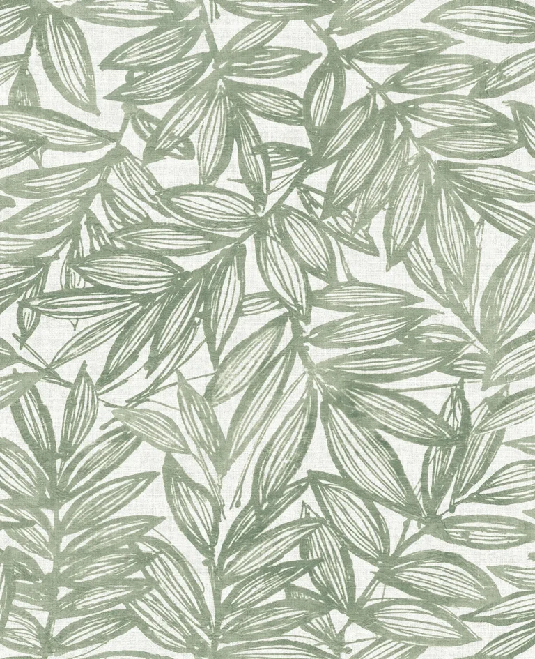 Rhythmic Leaf Wallpaper - Sage — Ảnh 5