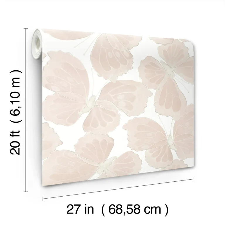 Monarch Peel and Stick Wallpaper - Pink/Silver — Ảnh 7