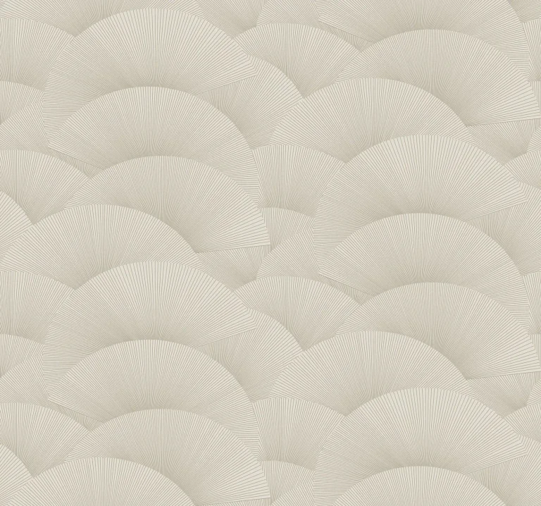 Ronald Redding Morning Shell Wallpaper - Taupe & Gold — Ảnh 2
