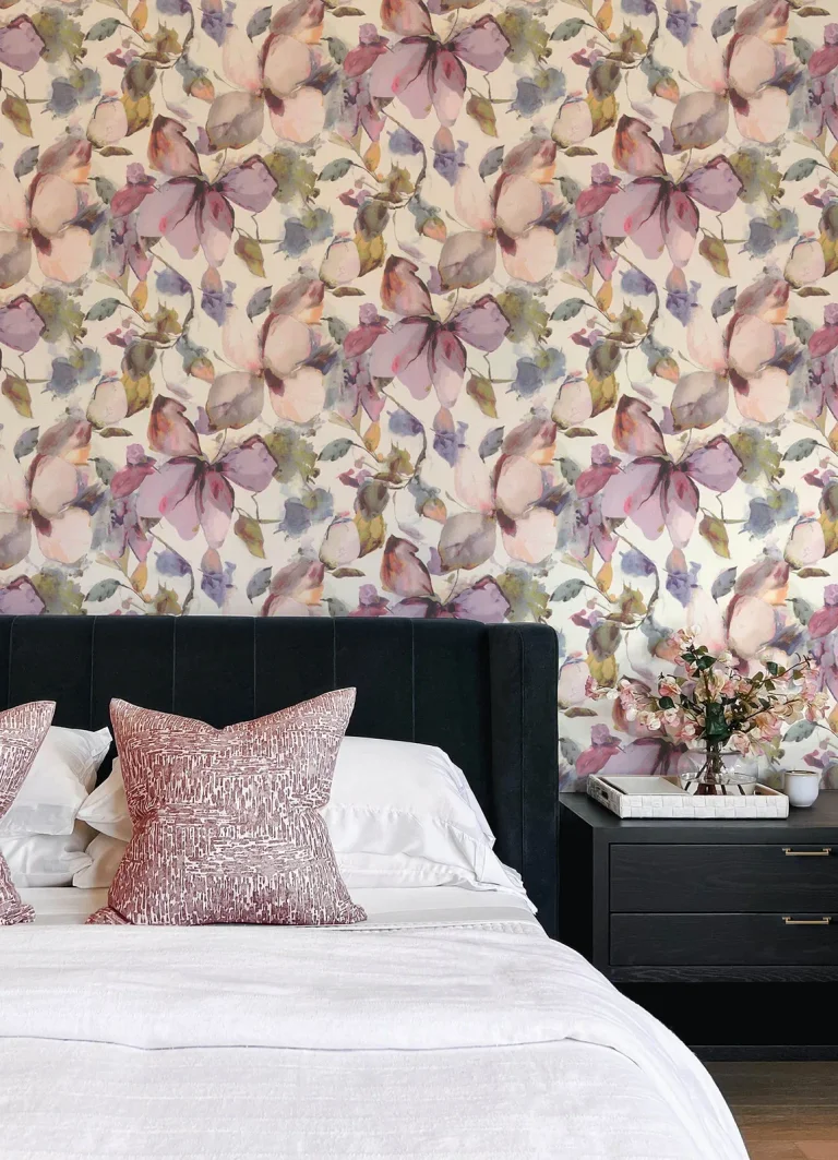 Liliana Floral Wallpaper - Plum — Ảnh 3