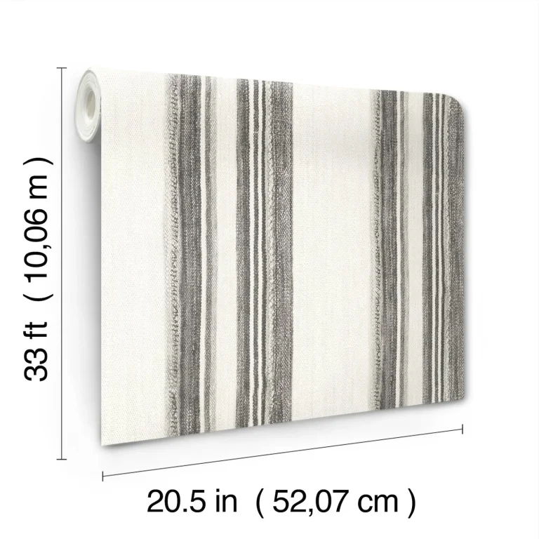 Chesapeake Loom Spun Wallpaper - Charcoal — Ảnh 7