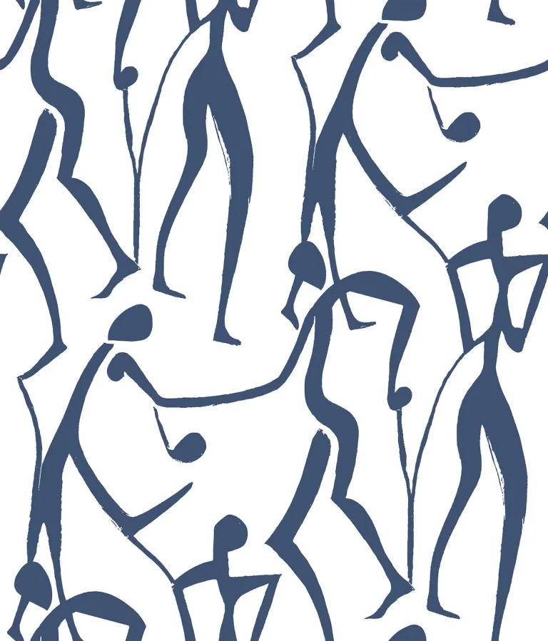 Joyful Dancers Wallpaper - Ultramarine — Ảnh 3
