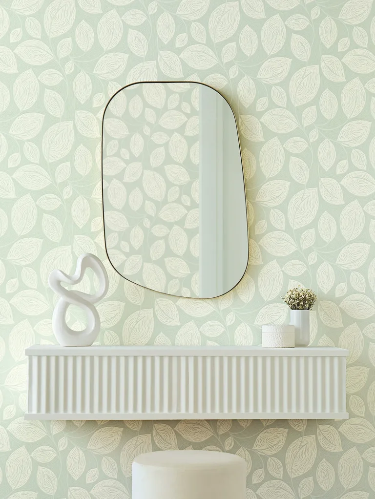 Candice Olson Contoured Leaves Wallpaper - Green — Ảnh 5