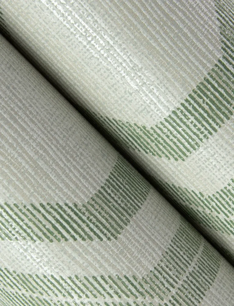 Burton Modern Ogee Wallpaper - Green — Ảnh 3