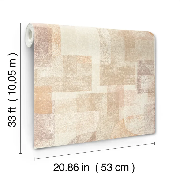Chesapeake Cassandra Block Geometric Wallpaper - Rust — Ảnh 4