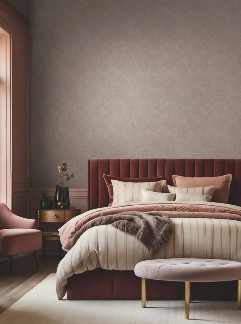 Marquetry Tile Wallpaper - Grey — Ảnh 4
