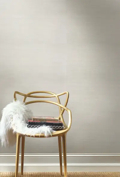 Candice Olson Jute Wallpaper - Silver/Wheat