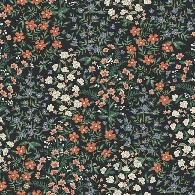 Rifle Paper Co. Wildwood Garden Wallpaper - Black — Ảnh 4