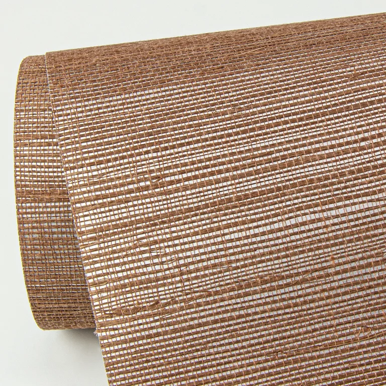 Caihon Sisal Grasscloth Wallpaper - Rust — Ảnh 4