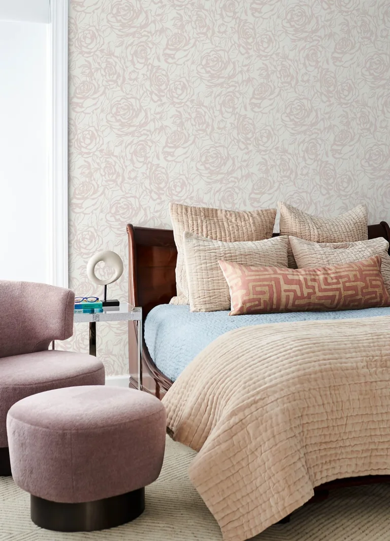 Nelda Rose Wallpaper - Light Pink — Ảnh 4