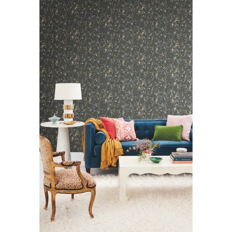 Marbled Endpaper Wallpaper - Black/Gold — Image 5