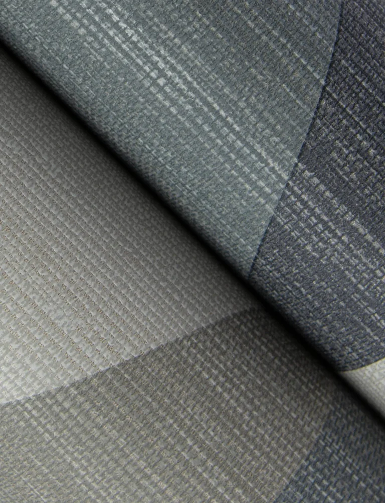 Winslow Geometric Faux Grasscloth Wallpaper - Slate — Ảnh 2