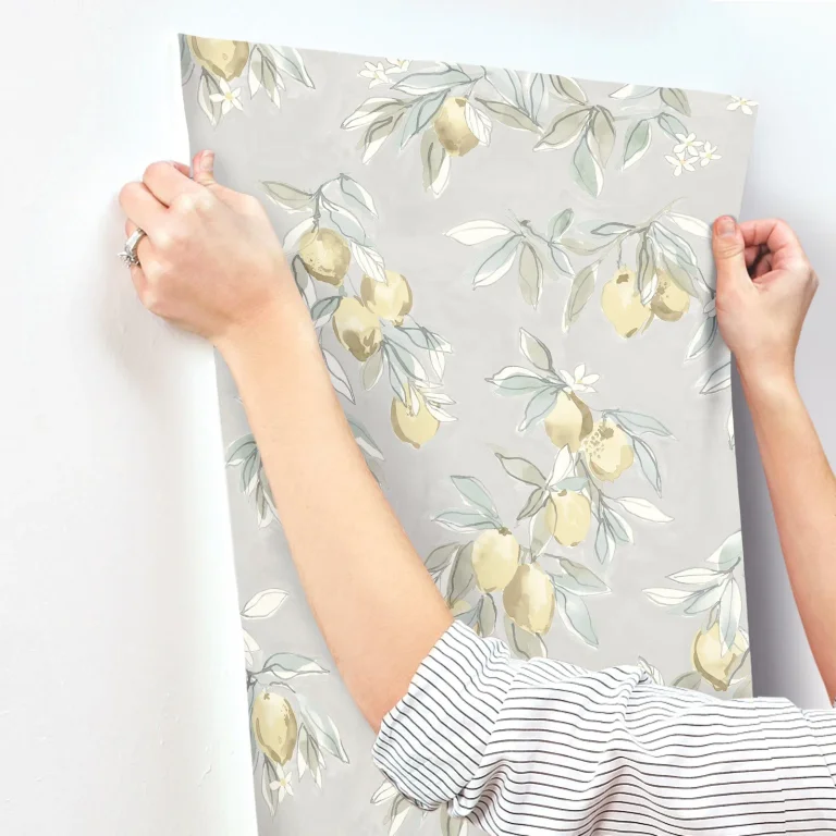 Chesapeake Lemonade Citrus Wallpaper - Charcoal — Ảnh 2