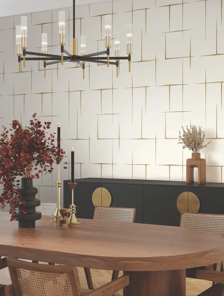 Ronald Redding Malia Wallpaper - Gold & White — Ảnh 5