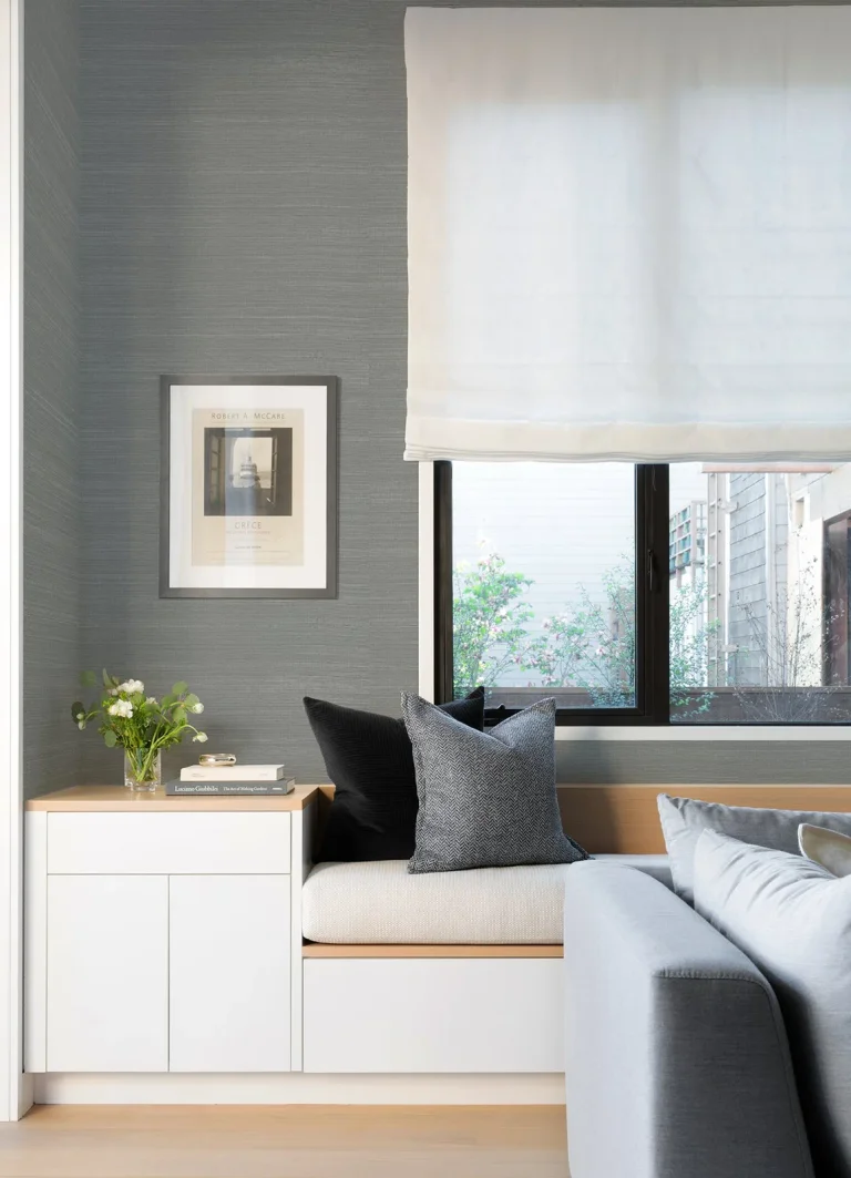 Sakiya Grasscloth Wallpaper - Slate — Ảnh 2