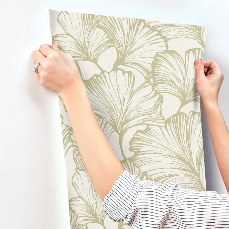 Kyoto Ginkgo Leaf Wallpaper - Moss — Ảnh 2