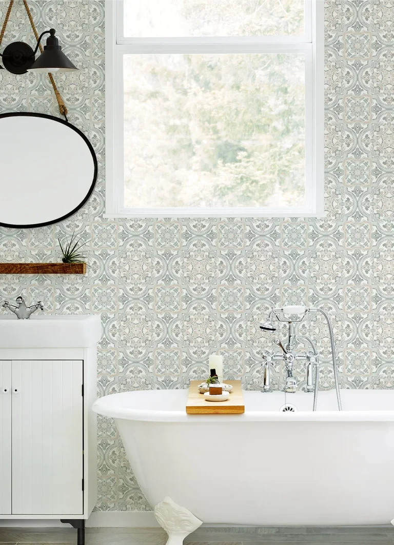 Chesapeake Concord Medallion Wallpaper - Coral — Ảnh 4